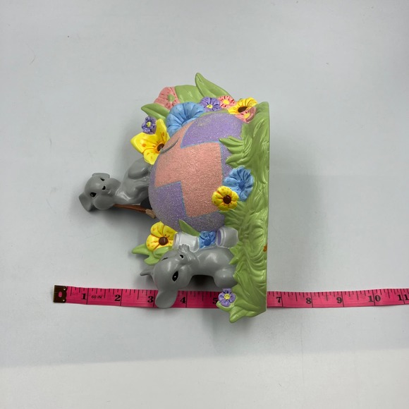Vintage Ceramic Handmade Easter Egg Mice Spring Decor Shelf Sitter Figurine 80's - Picture 13 of 13